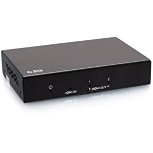 C2g/ cables to go C2G 2-Port HDMI Distribution Amplifier Splitter - 4K 60Hz