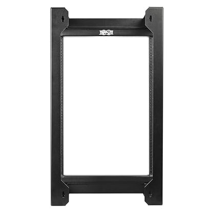 Tripp Lite 16U Wall-Mount Open Frame Server Rack Enclosure, 2-Post, Hinged Front, Heavy-Duty Steel, 12-24 Threaded & Numbered Mounting Holes, 5-Year Warranty (SRWO16US)