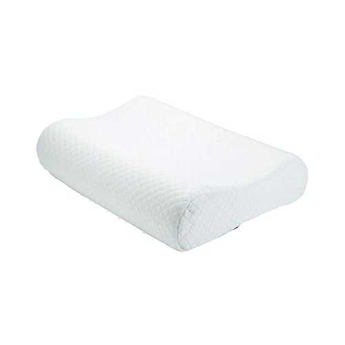 ObusForme Airfoam Neck Pillow | Contour Cervical Pillow | High, Low Design for Optimal Neck Support | Ultra Soft, Cool Comfort, Moisture Wicking Advanced Memory Foam | Standard Size