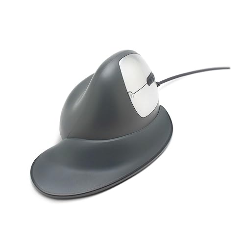 Goldtouch Ergonomic Wired Semi Vertical Mouse Right Handed Medium - Cable - Black - USB - 2500 dpi - Scroll Wheel - 2 Button(s) - Right-handed - 1