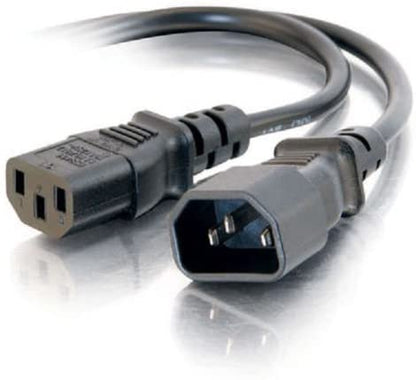 C2g/ cables to go C2G Power Cord, Long Extension Cord, Power Extension Cord, Computer Power Cord, 18 AWG, Black, 10 Feet (3.04 Meters), Cables to Go 03143 Computer 10 Feet