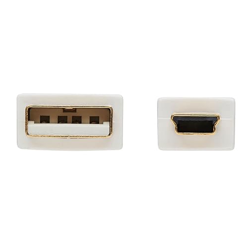 Tripp Lite, Safe-IT, USB-A to USB Mini-B, USB 2.0, Male-to-Male Cable, PVC VW-1 Jacket, White, 6 Feet / 1.83 Meters, Limited Life Manufacturer's Warranty (U030AB-006-WH) USB-A to USB Mini-B 6 Feet / 1.83 Meters