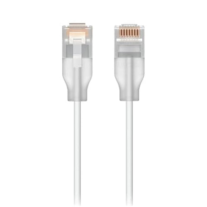 Ubiquiti UACC-Cable-Patch-EL-3M-W Networking Cable Translucent,White Cat6