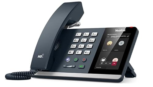 Yealink MP54-ZOOM Edition Smart Business Phone for Zoom, 4 inch (800 x 480) Capacitive Touch Screen, Dual-Port Gigabit Ethernet, Support PoE, Power Adapter Not Included