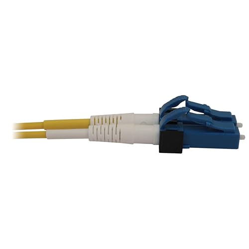 Tripp Lite Switchable Fiber Patch Cable, Single Mode Duplex, LC to LC, 9/125 OS2, 400 GbE, Yellow, LSZH Jacket, 1 Meter / 3.3 Feet, Lifetime Limited Manufacturer's Warranty (N370X-01M)