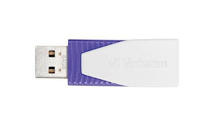 Verbatim 64GB Store 'n' Go Swivel USB 2.0 Flash Drive, Violet 49816 64 GB Violet