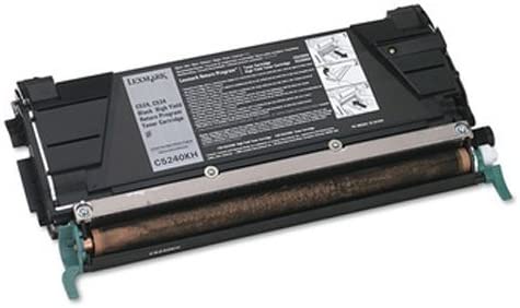 Lexmark C5240KH High Yield Return Program Black Toner Cartridge for C524, C534