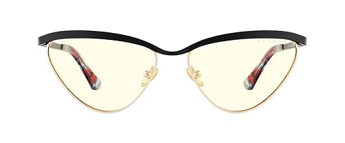 GUNNAR TOKIDOKI YEAR OF THE DRAGON Computer Glasses Onyx/Gold Frame (Clear Lens) 35% Blue Light & 100% UV Protection, YOD-12709