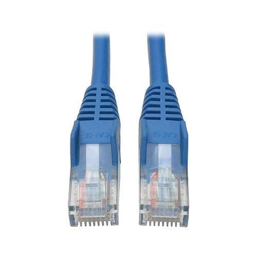 Tripp Lite Cat5e 350MHz Snagless Molded Patch Cable (RJ45 M/M) - Blue, 20-ft.(N001-020-BL) Standard 20 Feet / 6.1 Meters Blue