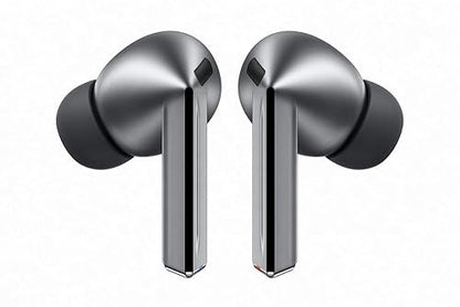 Samsung Galaxy Buds3Pro, Wireless Bluetooth Earbuds with Adaptive Noise Control, Sweat and Water Resistance, AI Translator, Hi-Fi Sound, 360 Audio – Silver (CAD Version & Warranty) Buds Only Buds3 Pro Silver