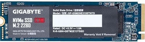 Gigabyte NVMe 1.3/M.2/PCIe 3.0x4/ 1TB SSD (GP-GSM2NE3100TNTD) (GP-GSM2NE3100TNTD) 1TB SSD