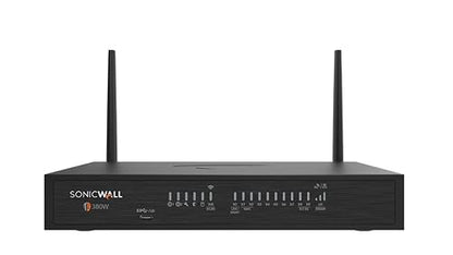 SonicWall TZ380W Next-Generation Firewall (03-SSC-1833) - 1.5 Gbps Throughput, 1 Gbps Threat Prevention, Secure SD-WAN | Zero-Touch Deployment Hardware Only Hardware Only