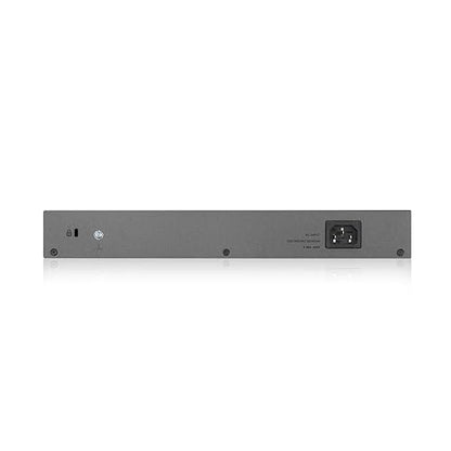 Zyxel Nebula 16-Port Gigabit Smart Managed PoE+ Switch with 250 Watt Budget and 2 Gigabit Combo Ports with Nebula Cloud Managment, Long Range PoE Switch [GS1350-18HP]