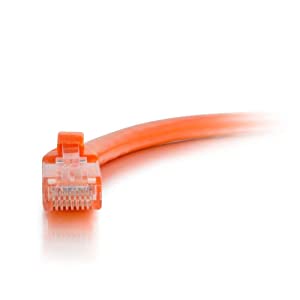 C2G/ Cables To Go 27810 Cat6 Cable - Snagless Unshielded Ethernet Network Patch Cable, Orange (1 Foot, 0.30 Meters) UTP 1 Foot/ 0.30 Meters Orange