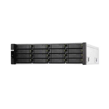 Qnap ES1686dc-2142IT-96G 16-Bay Dual Controller ZFS NAS and iSCSI/IP-SAN. 3U, SAS 12G Network Storage