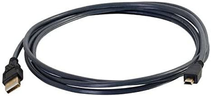 C2g/ cables to go C2G USB Cable, Mini USB Cable, USB 2.0 Cable, USB A to B Cable, 16.4 Feet (5 Meters), Black, Cables to Go 29653 Black 16.4 Feet Ultima USB A to Mini B Male