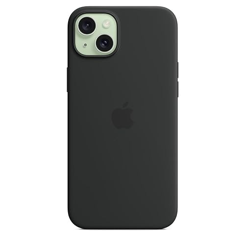 Apple iPhone 15 Plus Silicone Case with MagSafe - Black ??????? Silicone Black