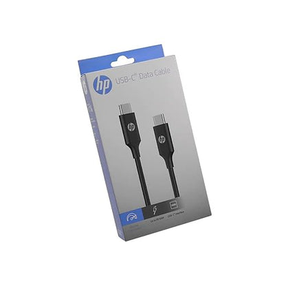 HP USB-C to USB-C Cable with PD Black 1Meter USB-C3.1 DHC-TC107 - Type C-Type C Faster Recharge Your Electronic Devices with Fast Charger Function - 9YF08AA