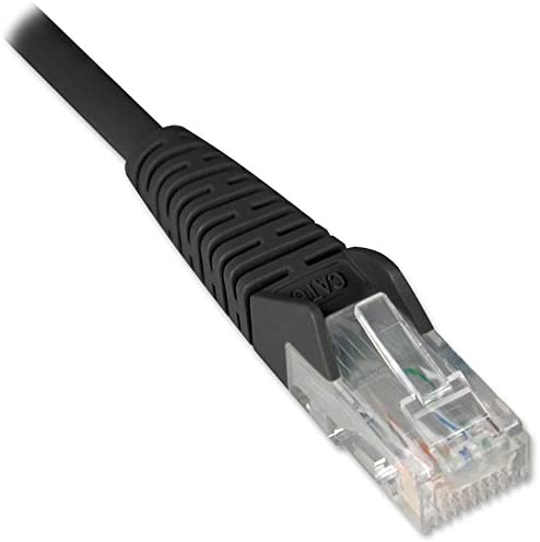 Tripp Lite Cat5e 350MHz Snagless Molded Patch Cable (RJ45 M/M) - Black, 3-ft.(N001-003-BK) 3 Feet Black