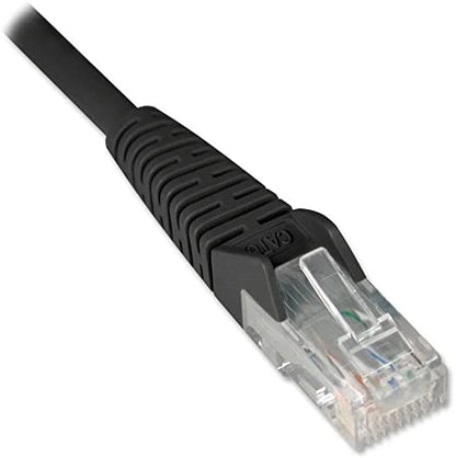 Tripp Lite Cat5e 350MHz Snagless Molded Patch Cable (RJ45 M/M) - Black, 3-ft.(N001-003-BK) 3 Feet Black