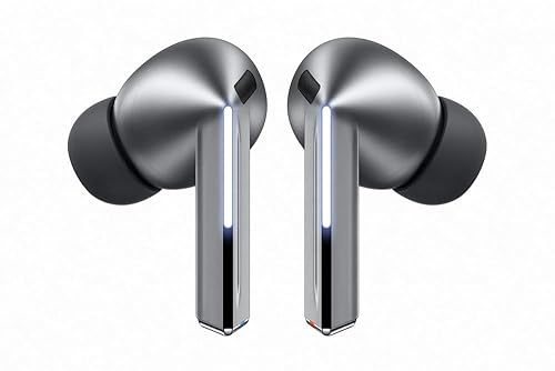Samsung Galaxy Buds3Pro, Wireless Bluetooth Earbuds with Adaptive Noise Control, Sweat and Water Resistance, AI Translator, Hi-Fi Sound, 360 Audio – Silver (CAD Version & Warranty) Buds Only Buds3 Pro Silver