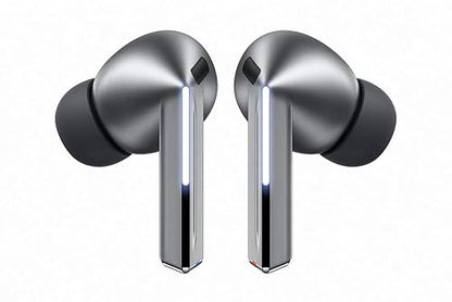 Samsung Galaxy Buds3Pro, Wireless Bluetooth Earbuds with Adaptive Noise Control, Sweat and Water Resistance, AI Translator, Hi-Fi Sound, 360 Audio – Silver (CAD Version & Warranty) Buds Only Buds3 Pro Silver