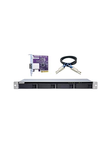 QNAP TL-R400S 4 Bay 1U Rackmount SATA 6Gbps JBOD Storage Enclosure. PCIe SATA Interface Card (QXP-400eS-A1164) Included Rackmount 4 Bay