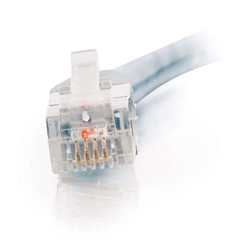 C2G 28726 RJ11 High-Speed Internet Modem Cable, Gray (100 Feet, 30.48 Meters) 100Ft