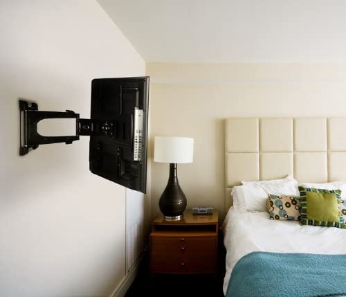 Atdec TH-3060-UFL Ultra Slim Articulated Low Profile Wall Mount for Displays up to 77-Pound, Black