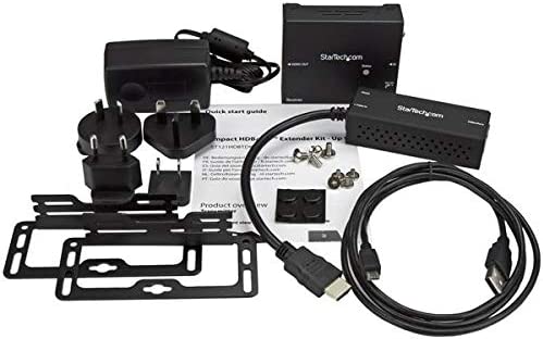 StarTech.com HDBaseT Extender Kit with Compact Transmitter - HDMI Over CAT5 - HDMI Over HDBaseT - Up to 4K (ST121HDBTDK)