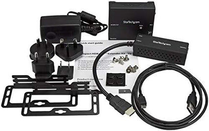 StarTech.com HDBaseT Extender Kit with Compact Transmitter - HDMI Over CAT5 - HDMI Over HDBaseT - Up to 4K (ST121HDBTDK)