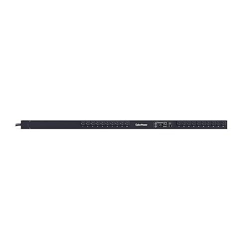 CyberPower PDU31116 Monitored PDU, 100-120V, 15A (Derated to 12A), 20 Outlets, 0U Rackmount