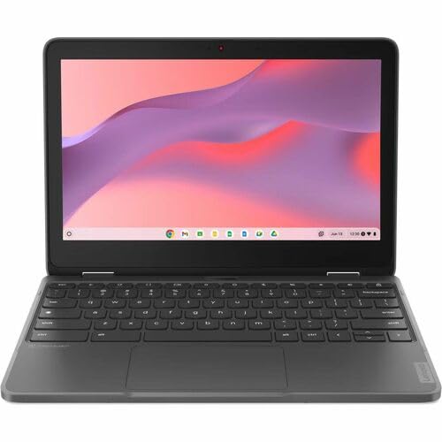 Lenovo 300e Yoga Chromebook Gen 4 82W2002HUS 11.6" Touchscreen Convertible 2 in 1 Chromebook - HD - Octa-core (ARM Cortex A76 + Cortex A55) - 4 GB - 32 GB Flash Memory - English Keyboard - Graphite Gr