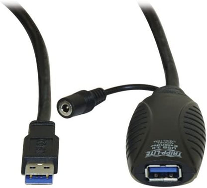 Tripp Lite USB-A 3.0 SuperSpeed Active Extension Cable Repeater Cable, Male-to-Female, 32.8 Feet / 10 Meters, Daisy-Chain up to 65.61/20 Meters, 3-Year Warranty (U330-10M)