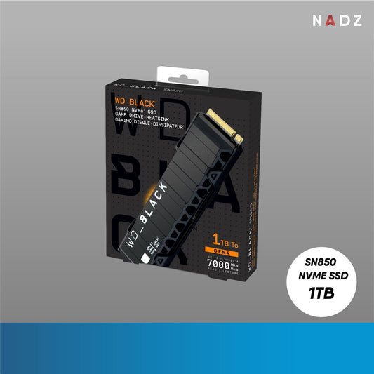 Western Digital WD Black SN850 Heatsink 1TB M.2 PCIe 4.0 NVMe SSD/Solid State Drive