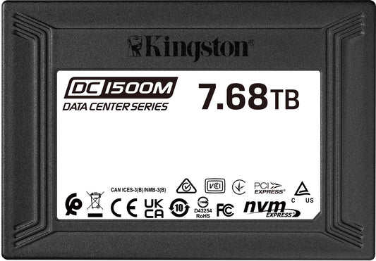 Kingston Technology DC1500M U.2 Enterprise SSD 7680 GB PCI Express 3.0 3D TLC NVMe