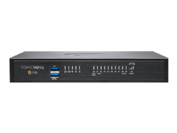 SonicWall TZ570 Network Security/Firewall Appliance - 8 Port - 10/100/1000Base-T - 5 Gigabit Ethernet - DES, 3DES, MD5, SHA-1, AES (128-bit), AES (192-bit), AES (256-bit) - 8 x RJ-45 - 2.0 Total Expansion Slots