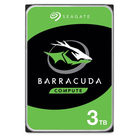Seagate 3.5, 3TB, SATA3, BarraCuda Hard Drive, 5400RPM, 256MB Cache
