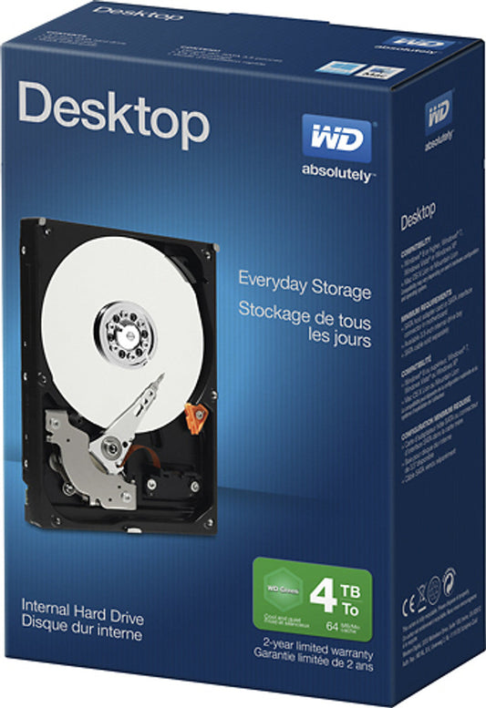 Western Digital WD - Blue 4TB Internal SATA Hard Drive For Desktops SKU 9026007