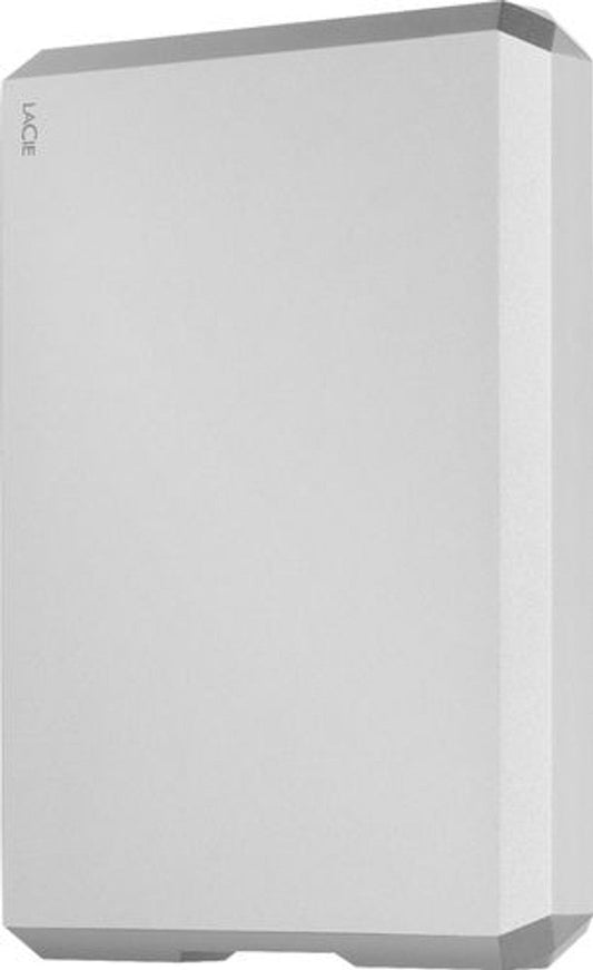 LaCie Seagate Rugged Portable External Hard Drive, 4 TB, USB-C, Silver