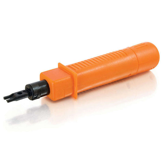 C2G 110 Impact Punchdown Tool - Orange, Black - Alloy Steel - 0.36 lb - TAA Compliant
