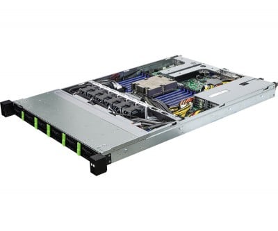 ASRock 1U12E-GENOA/2L2T 12 Bay SFF NVMe 1U Barebone Server 2x 1000W PSU Heatsink