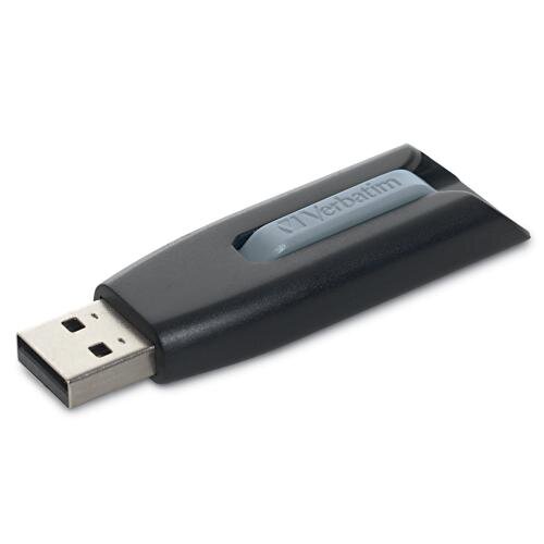 Verbatim 64GB Store 'n' Go V3 USB 3.2 Gen 1 Flash Drive - Gray