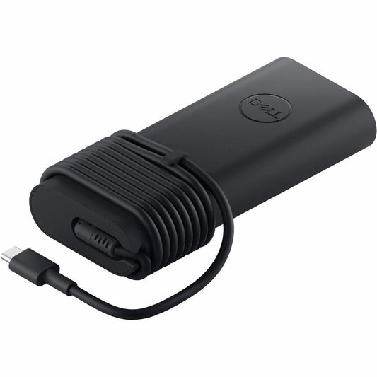 Dell 130W USB-C GaN Slim Adapter - 130 W - 3.28 ft Cable - 120 V AC, 230 V AC Input - 5 V DC/6.50 A, 9 V DC, 15 V DC, 20 V DC Output