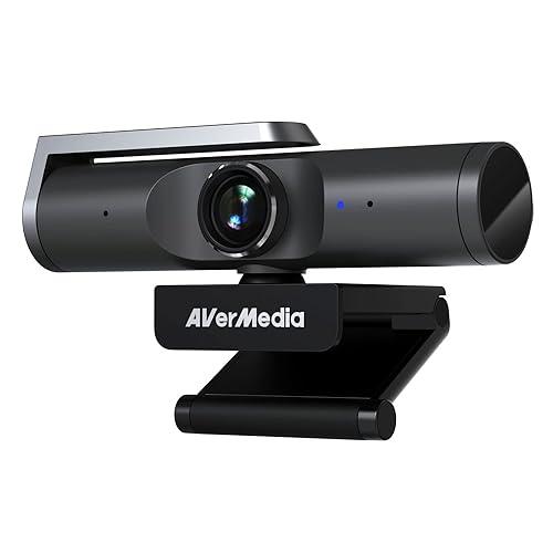 4K Webcam for PC & Mac with Autofocus, Mic, AI Auto - Framing - Zoom & Skype Certified - Low Light & Wide Angle USB for Streaming - AVerMedia PW515 PW515 4K UHD Webcam - Dealtargets.ca