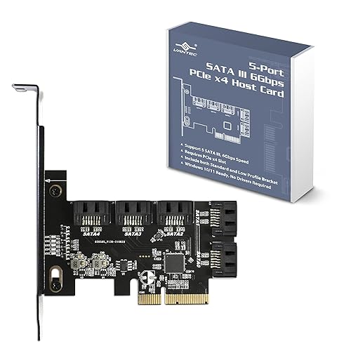5 - Port SATA III 6Gbps PCIe x4 Host Card - Dealtargets.ca