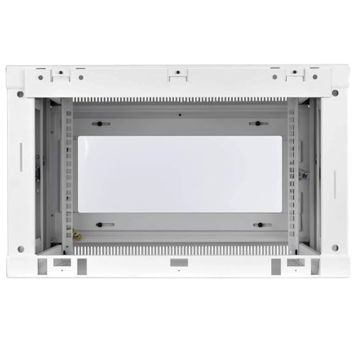 Tripp Lite 6U Wall Mount Rack Enclosure Server Cabinet with Acrylic Glass Window, 16.5 Deep, Switch-Depth, White