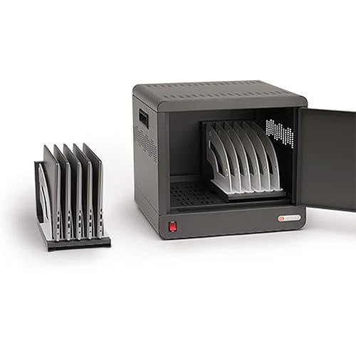 Bretford TVS10PAC-CKCUBE Micro Station, AC Power, Padlock, Charcoal