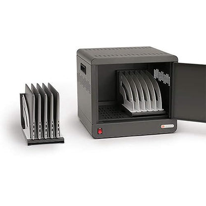 Bretford TVS10PAC-CKCUBE Micro Station, AC Power, Padlock, Charcoal
