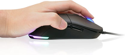 IOGEAR SYMMETRE II Pro USB Gaming Mouse - RGB - 16,000dpi - Custom Programming Software - 8 Programmable Buttons - Adjustable Weights - On-Board Memory - PC/Mac